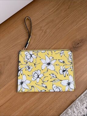 H&M yellow wristlet